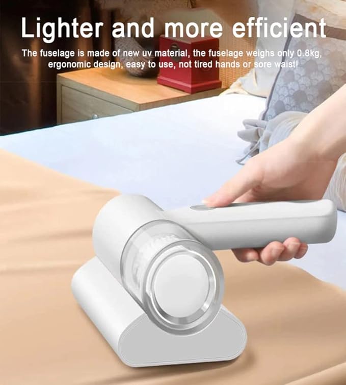 Portable Dust Suction Mites Remover Handheld Wireless Vacuum Cleaner Rechargeable Dust Remover Brush