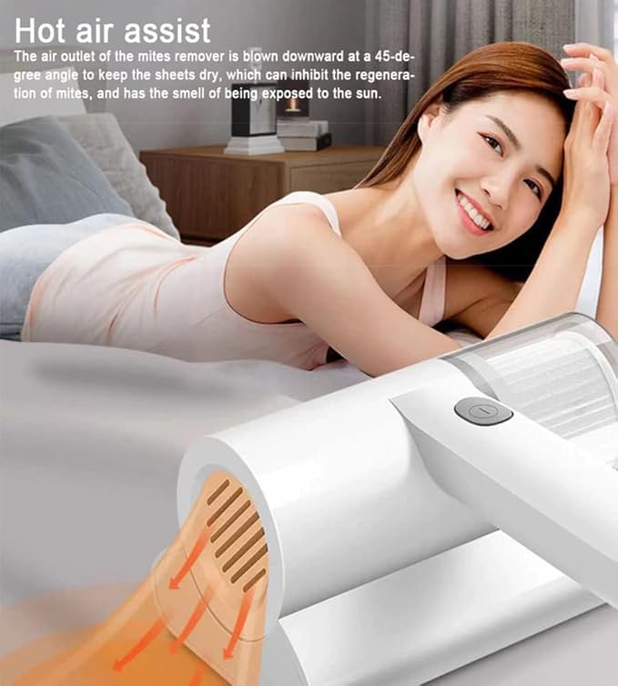 Portable Dust Suction Mites Remover Handheld Wireless Vacuum Cleaner Rechargeable Dust Remover Brush