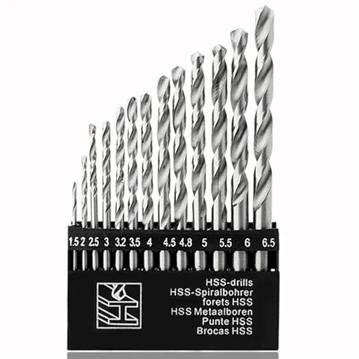 Drill Bits for Wood, Malleable Iron, Aluminium, Plastic
